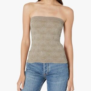 NWOT Beige Textured Tube Top